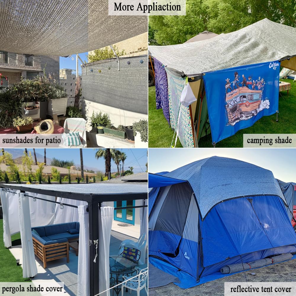 10x25 FT Aluminet Shade Cloth B973