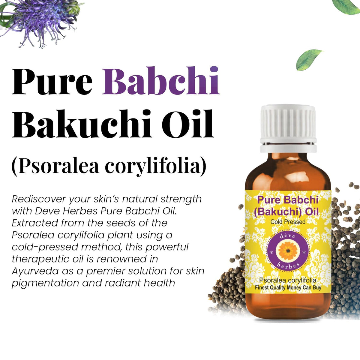Babchi Oil with Glass Dropper 30ml Q6463