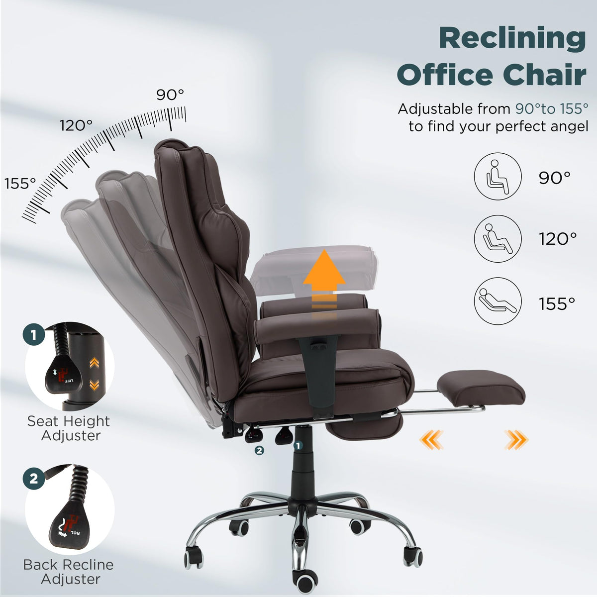 Brown Ergonomic Office Chair B52631