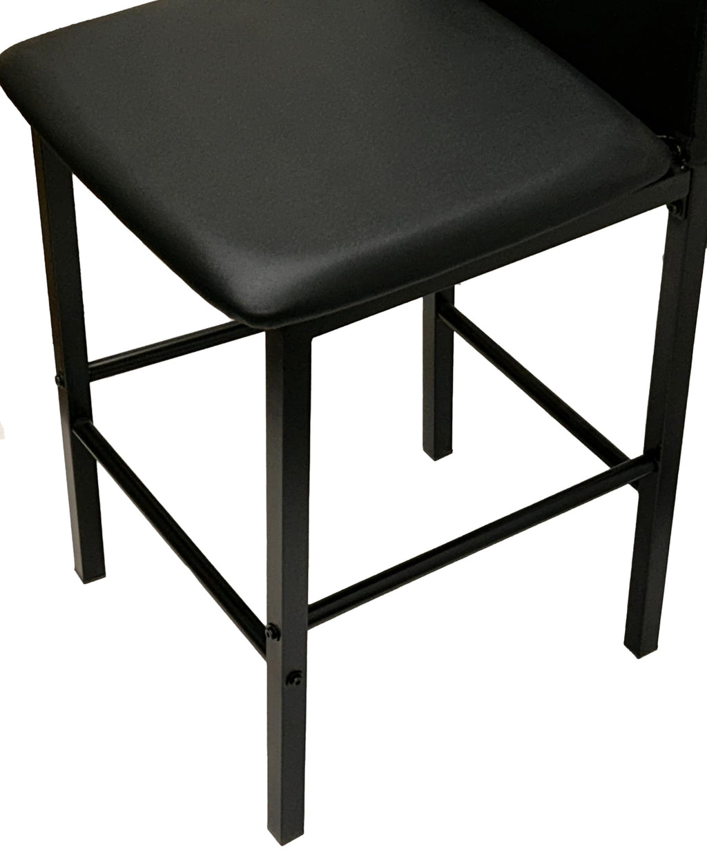 Black Faux Leather Barstools Set of 6 I772097