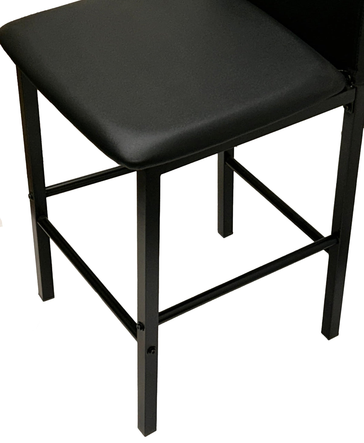 Black Faux Leather Barstools Set of 6 I772097