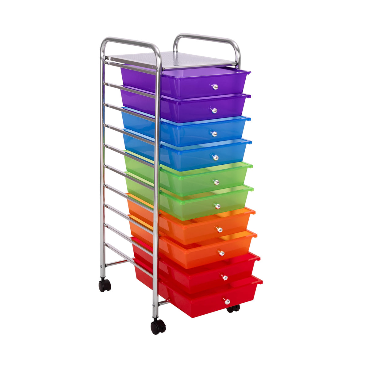 10 Drawer Rolling Storage Cart L528378