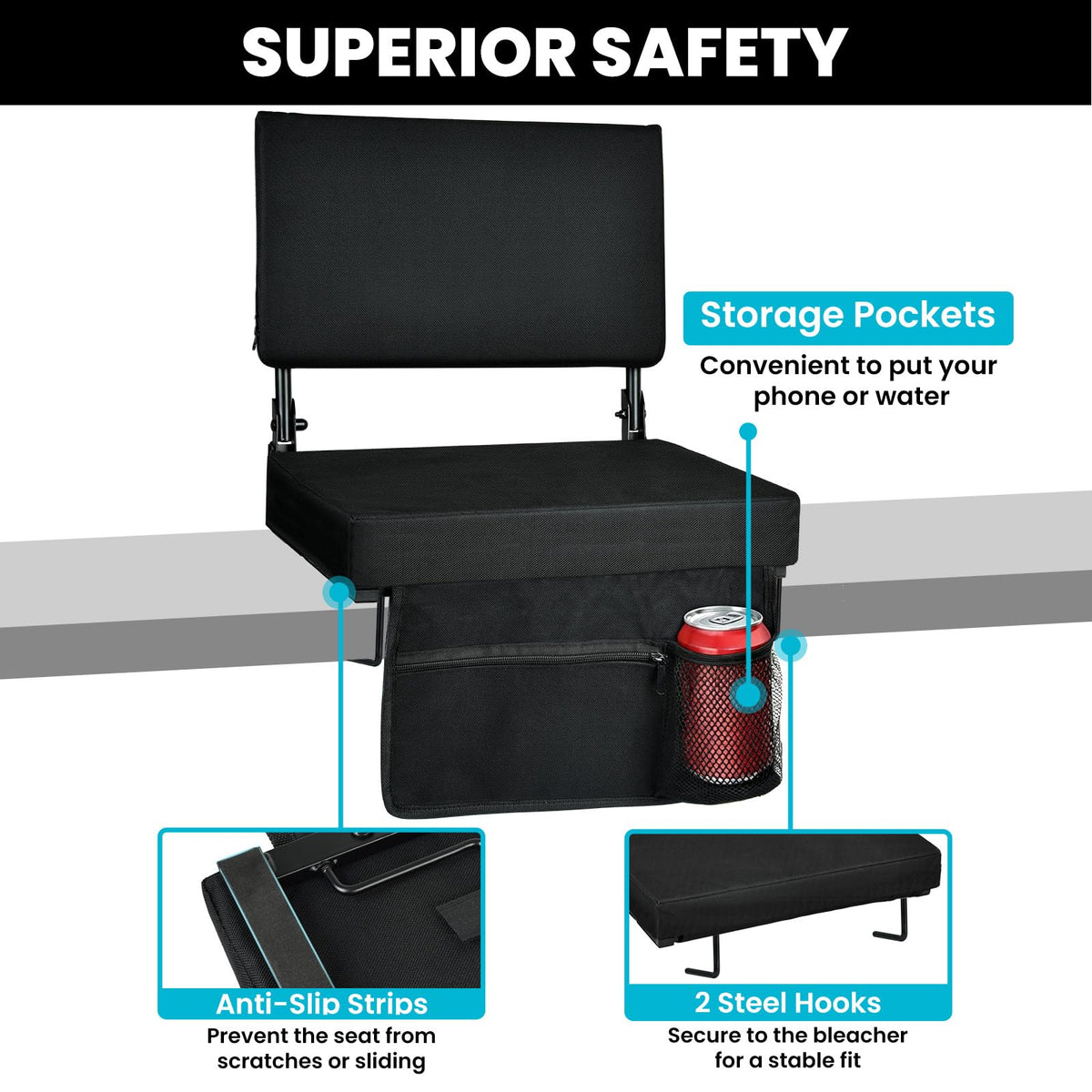 Stadium Seats with Back Support J803