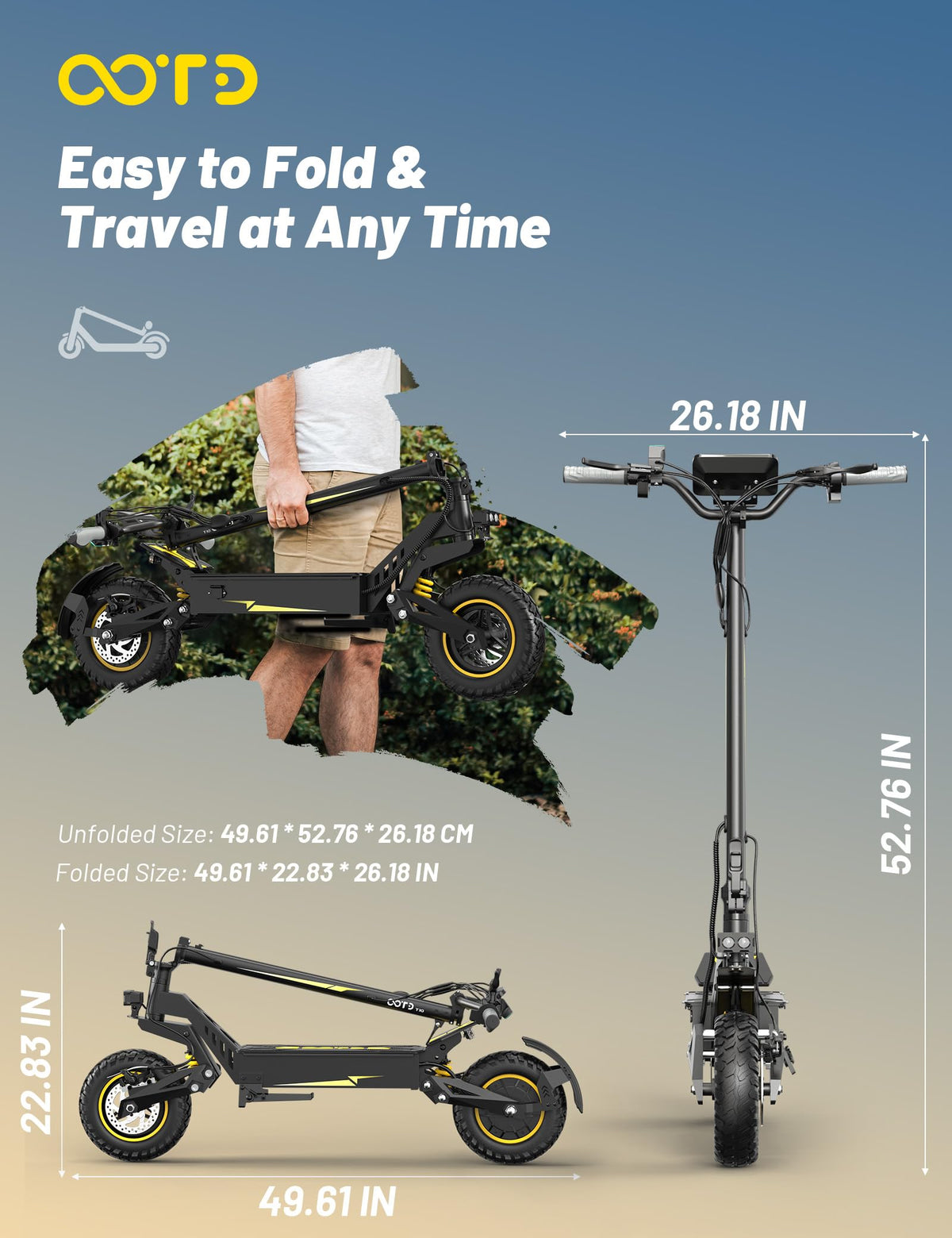 Electric Scooter with 11" All-Terrain Tire I35936