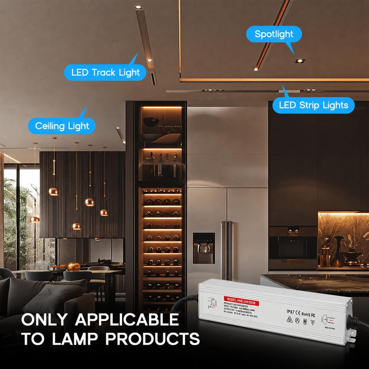 24V 200W IP67 Waterproof LED Power Supply B8451