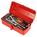 14 Inch Red Metal Tool Box with Latch and Handle U145