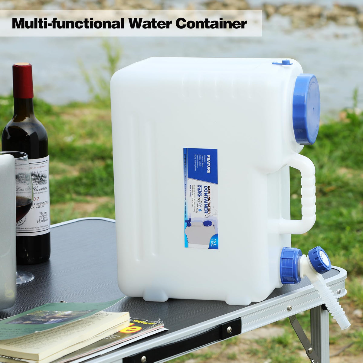 4 Gallon Portable Water Container with Spigot Q89095