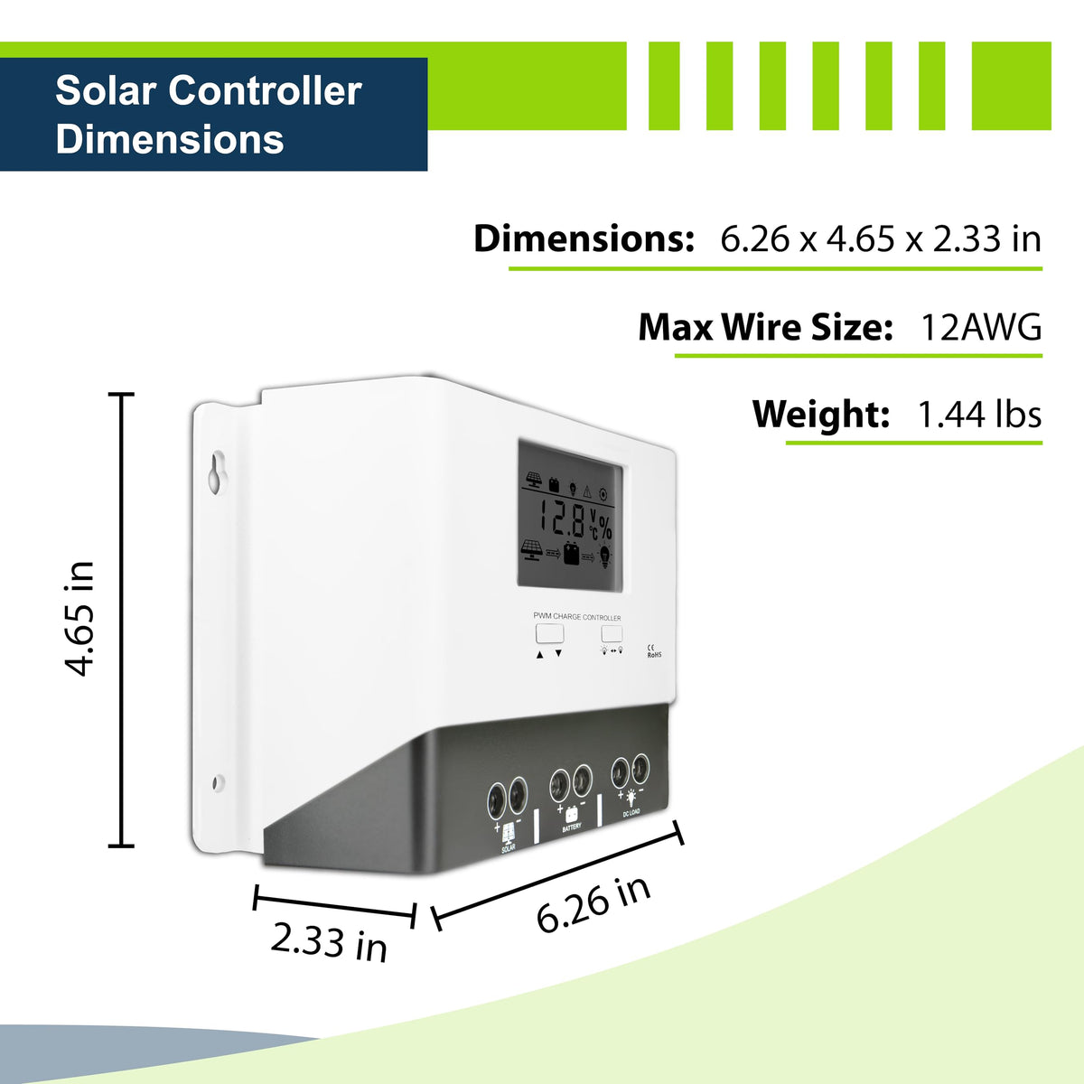 400W 12V Mono Rigid Solar Panel Kit with 30A PWM Charge Controller K6981