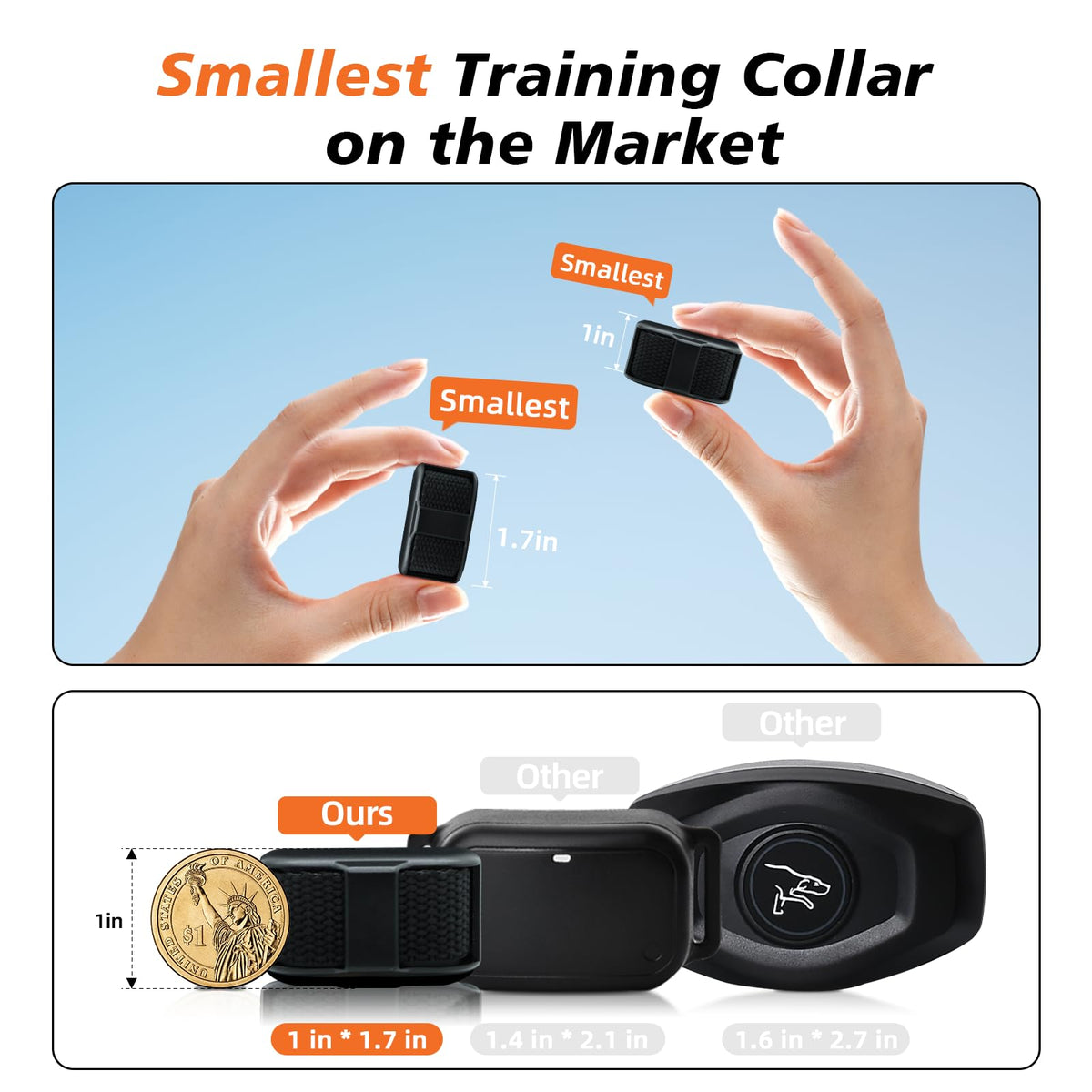 Black Waterproof Rechargeable Cat Training Collar with Remote I4613