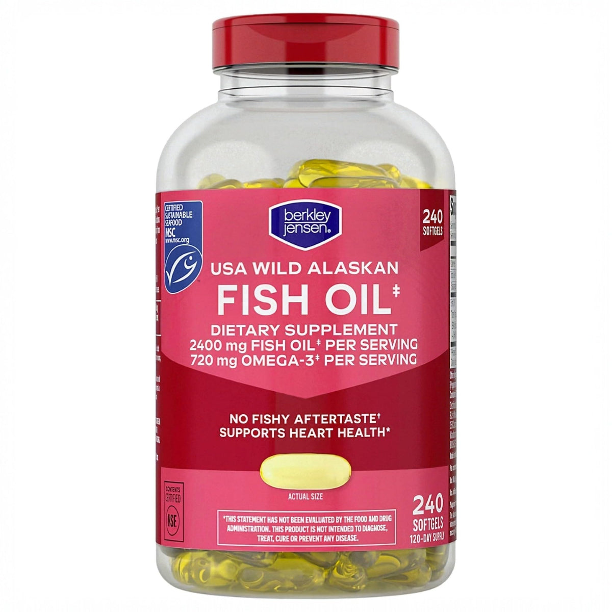 2400mg Omega-3 Fish Oil Softgels U66910
