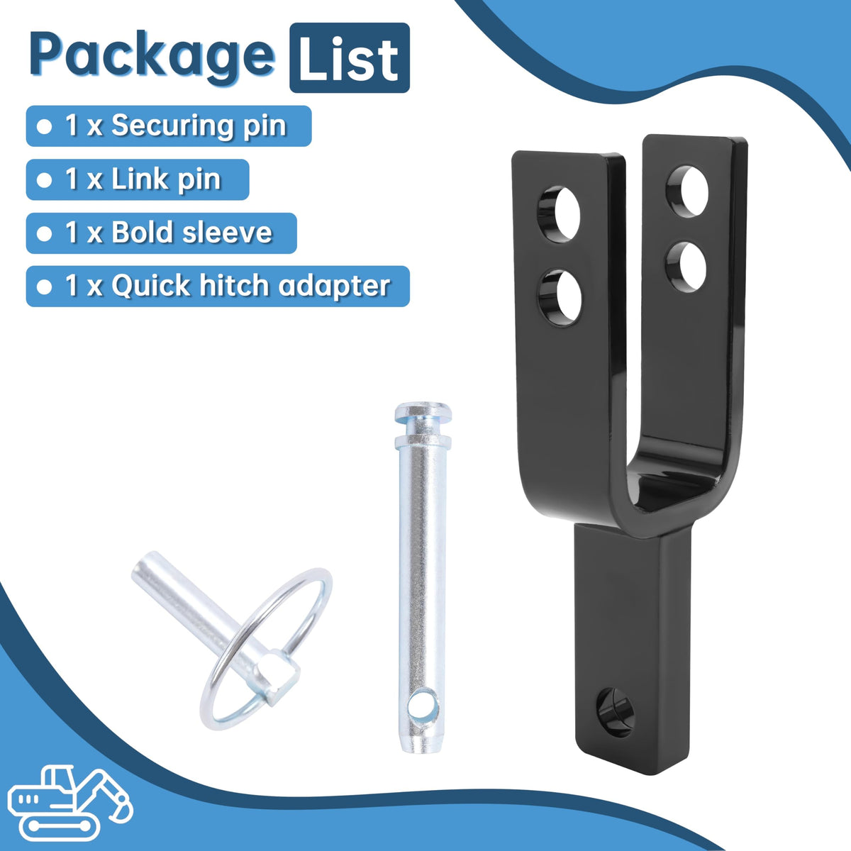 Quick Hitch Adapter for Category 1 3-Point A3508