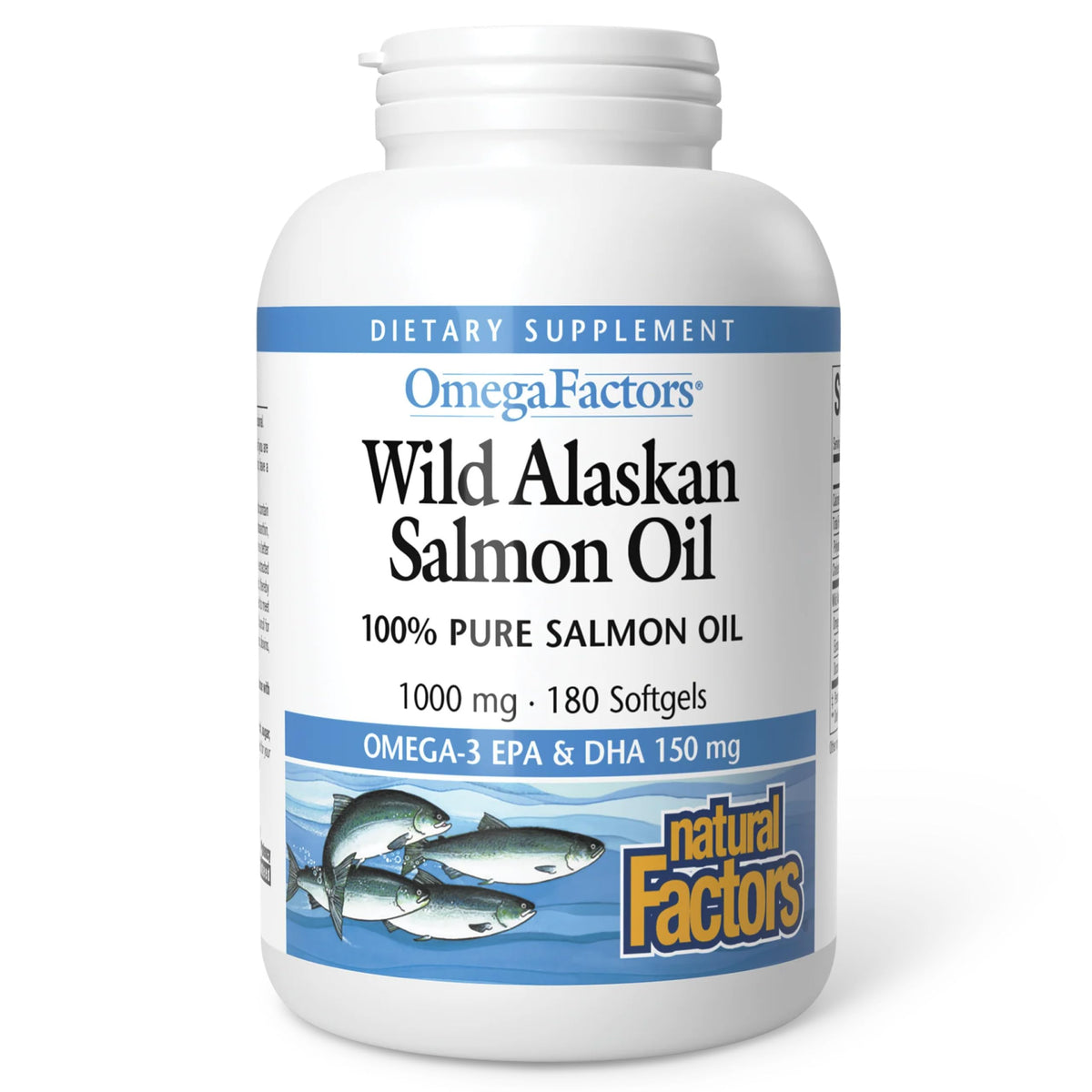 Wild Alaskan Salmon Oil 1,000 mg Omega-3 180 Softgels W8026