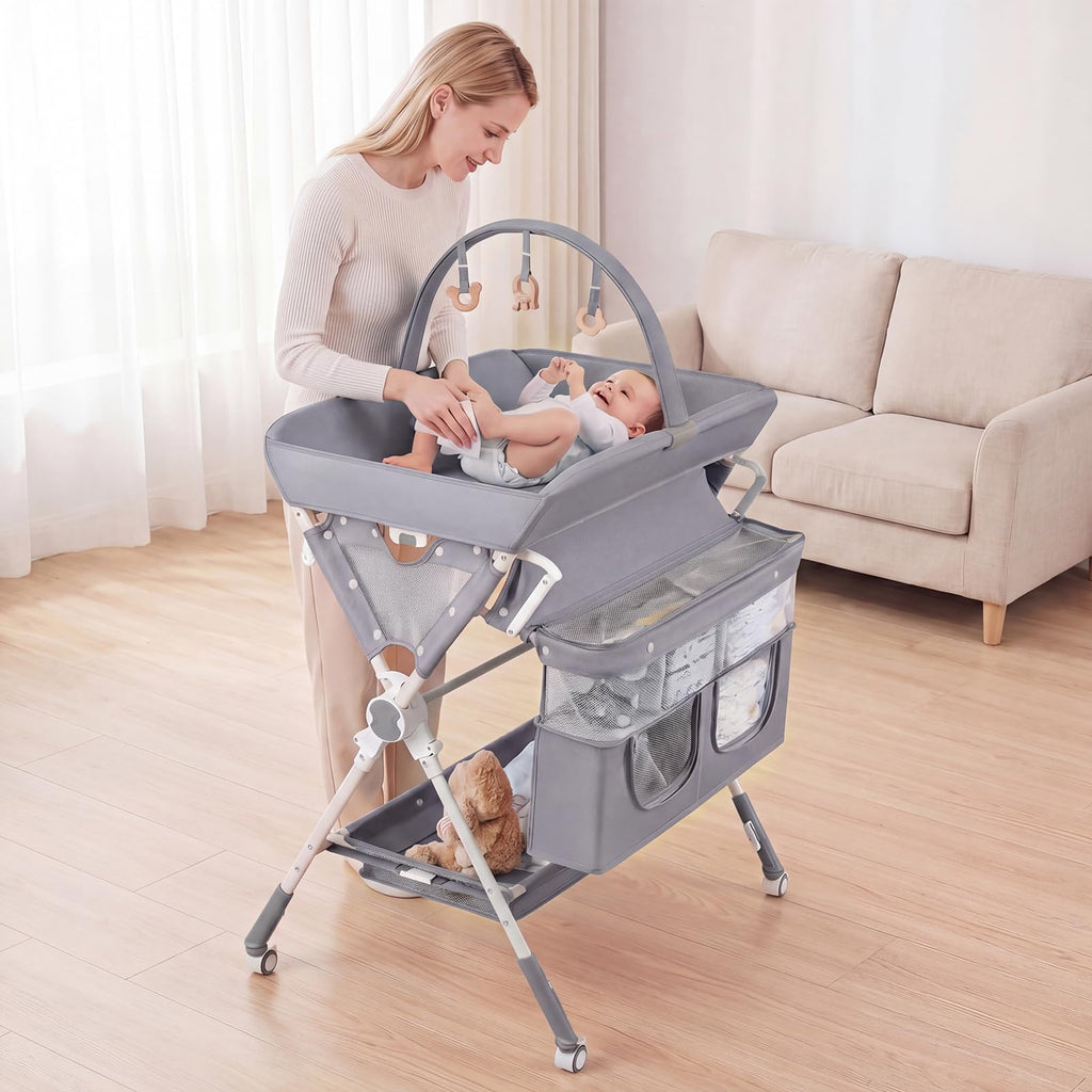 Portable Baby Changing Table with Wheels T20053