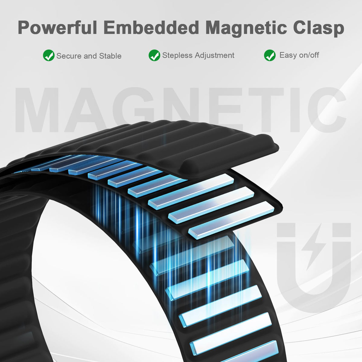 Magnetic Silicone Sport Band 40mm 44mm 46mm B900734