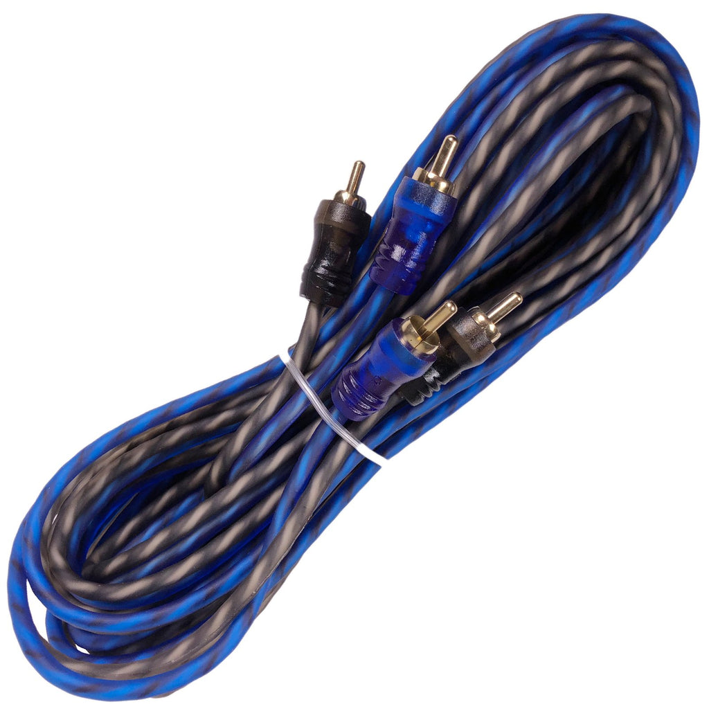 0 Gauge Amplifier Installation Wiring Kit Blue Power Cable Q67663