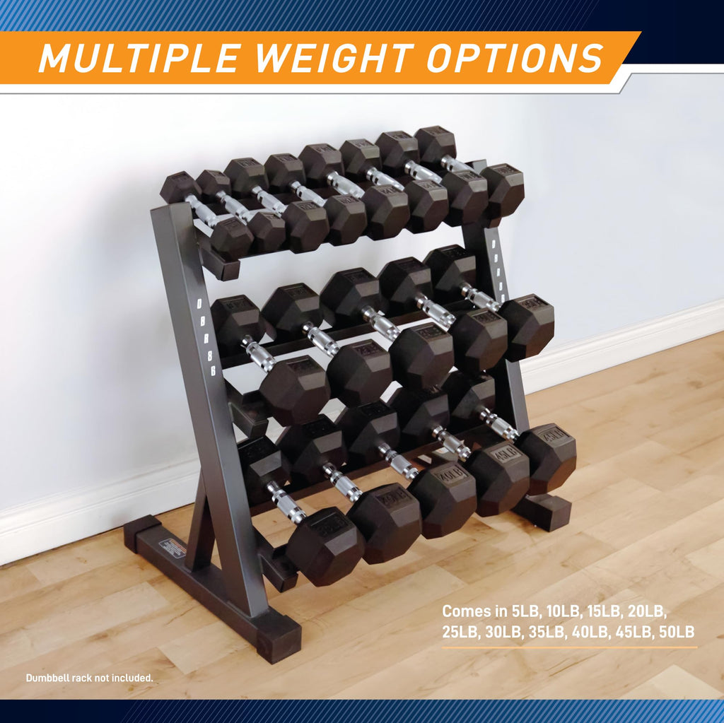 Rubber Hex Dumbbell S953873