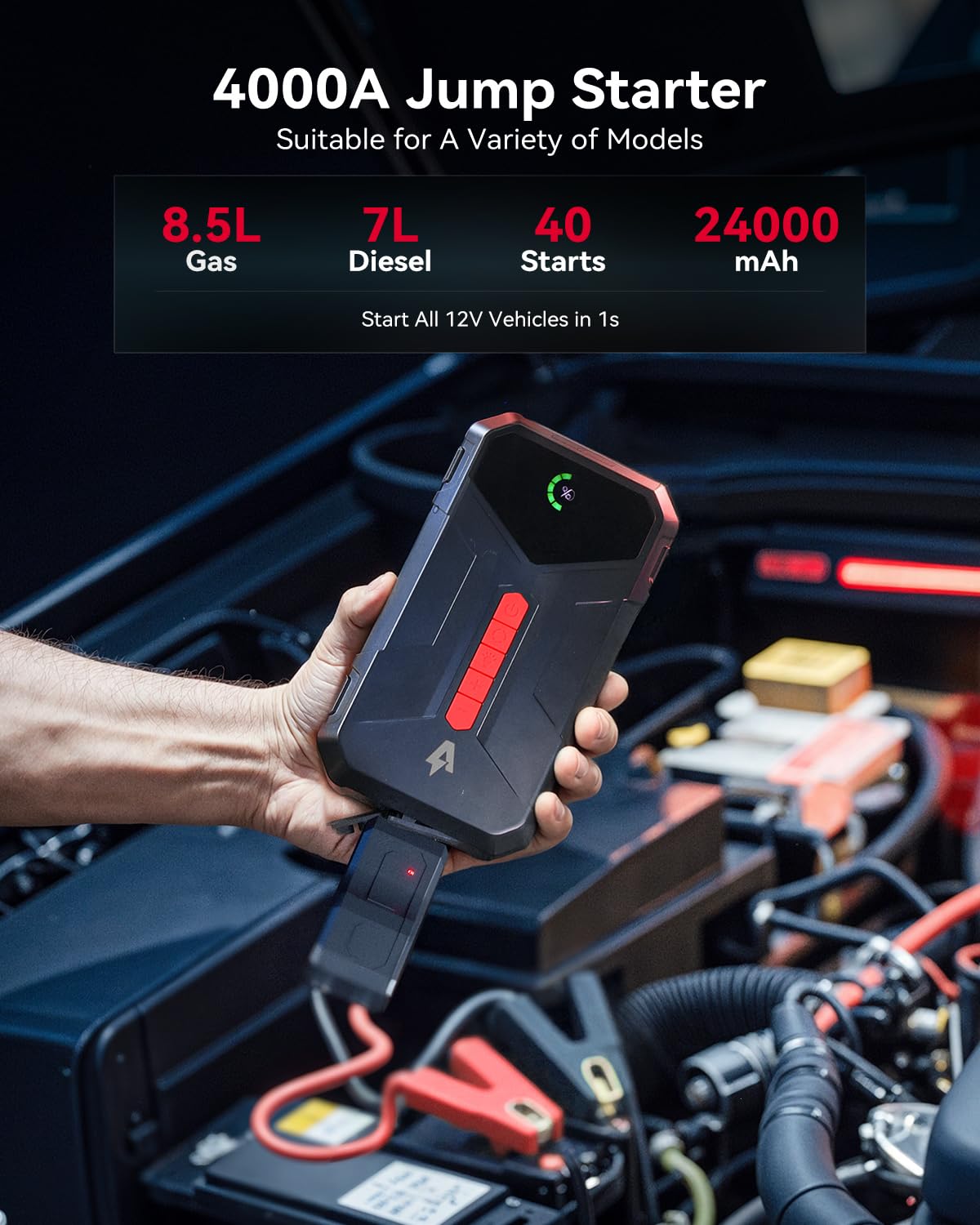 4000A Jump Starter with 150PSI Air Compressor L9093