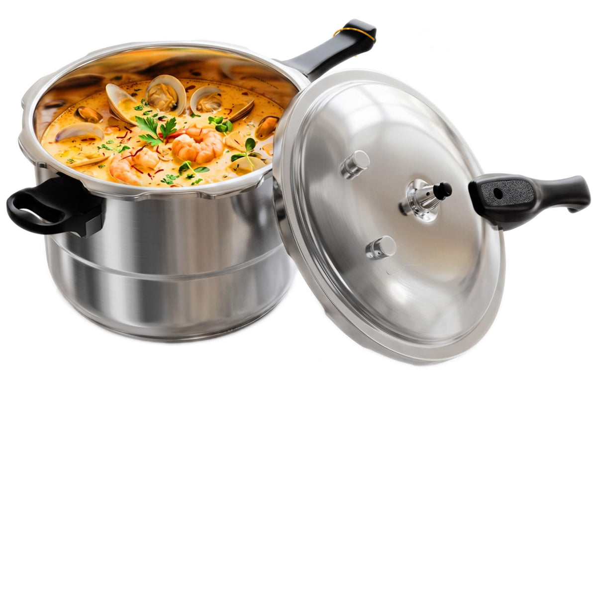 4QT Aluminum Pressure Cooker with Rack M670010