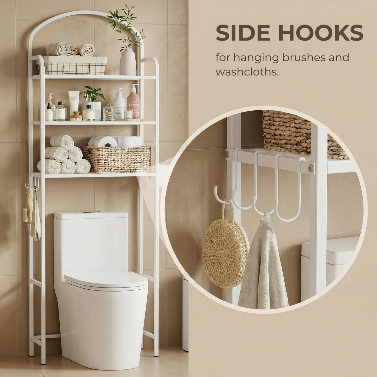 3 Tier Over The Toilet Storage Rack C213562