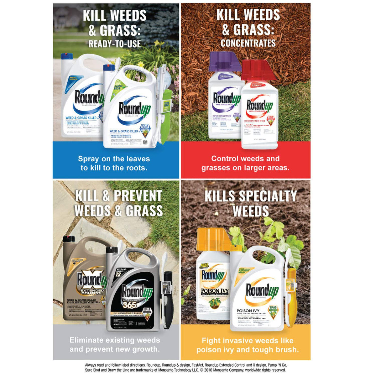 Weed and Grass Killer Ready-to-Use Trigger Spray 30-Ounce I24021