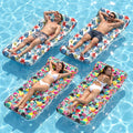 4 Pack Oversized Inflatable Pool Floats with Headrest X398