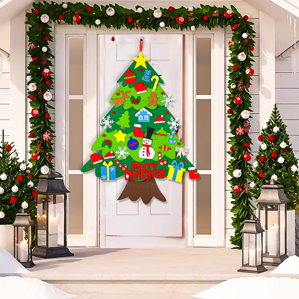 3.15 FT Lighted Felt Christmas Tree G478