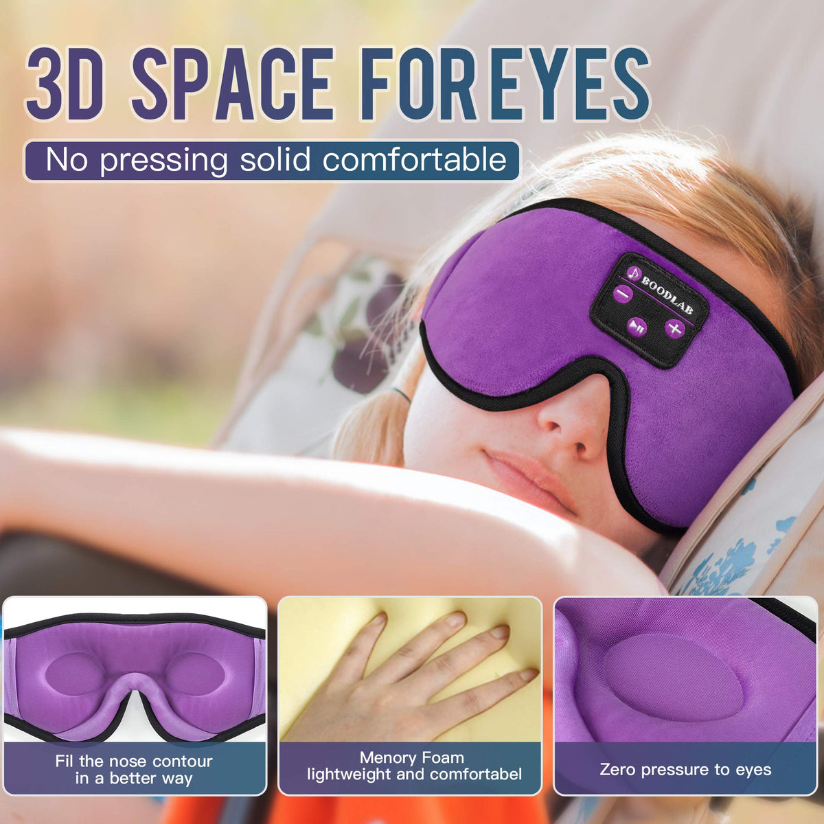 Sleep Mask with Bluetooth Headphones N363454