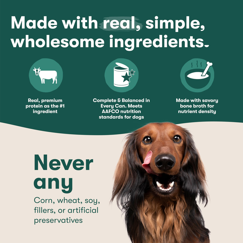 Grain Free Beef & Vegetables Wet Dog Food 12 Pack C681