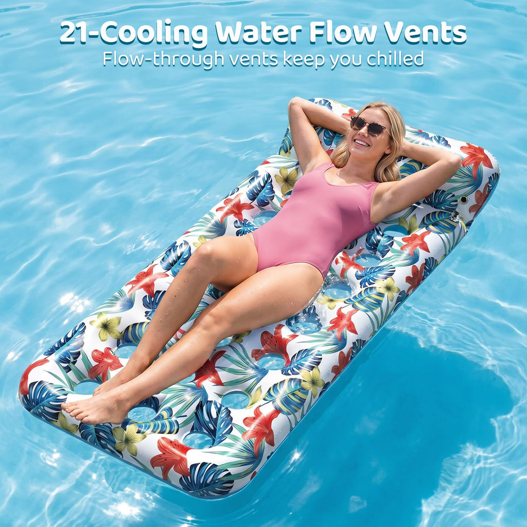 4 Pack Oversized Inflatable Pool Floats with Headrest X398