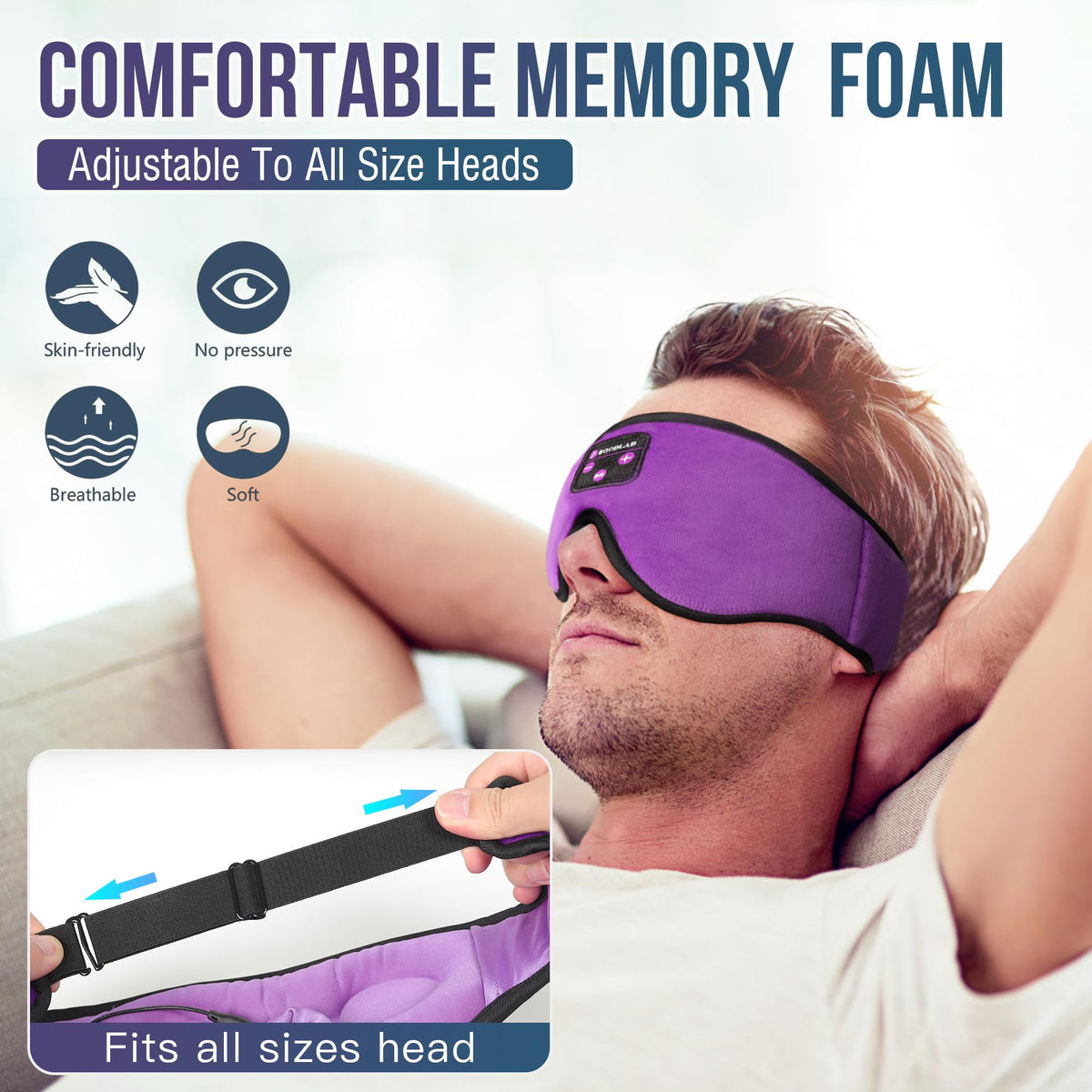Sleep Mask with Bluetooth Headphones N363454
