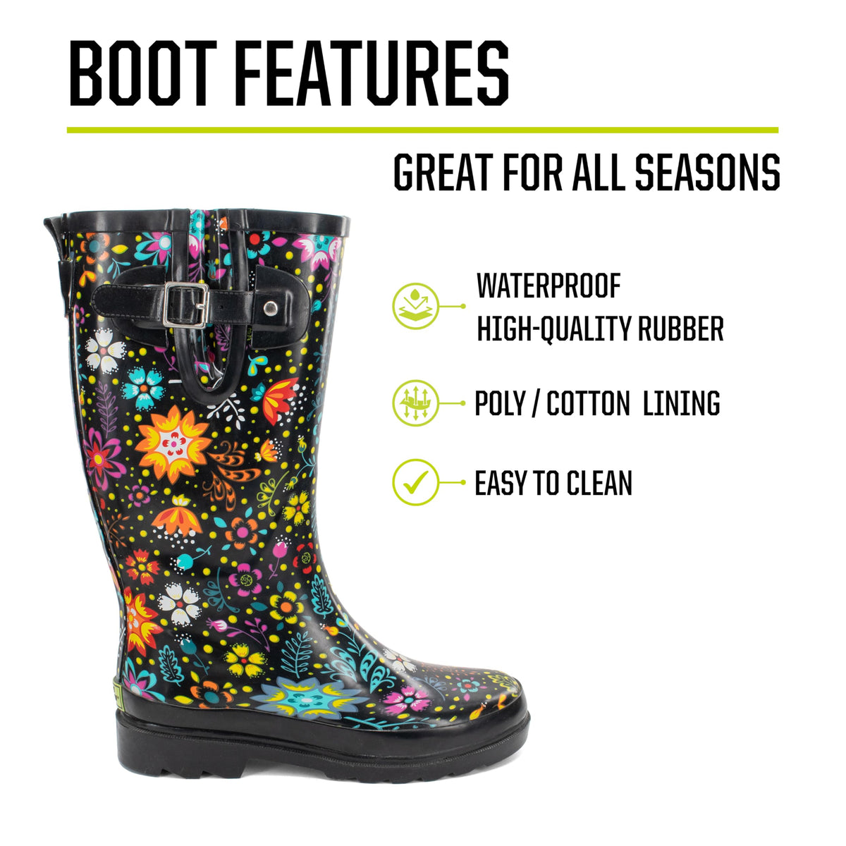Waterproof Tall Rain Boot V530453