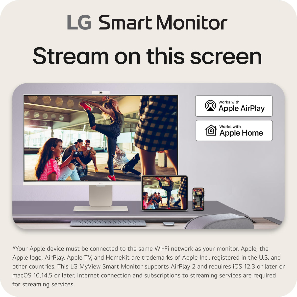 32-inch 4K UHD IPS White Smart Monitor N68472