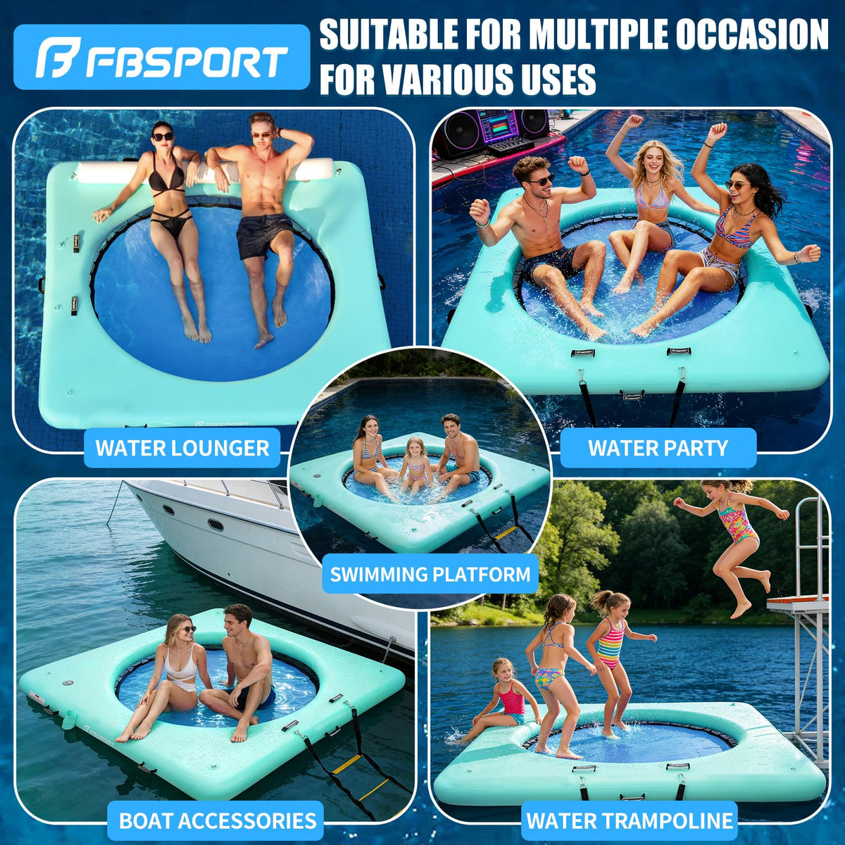 Inflatable Water Hammock 8 FT N97430