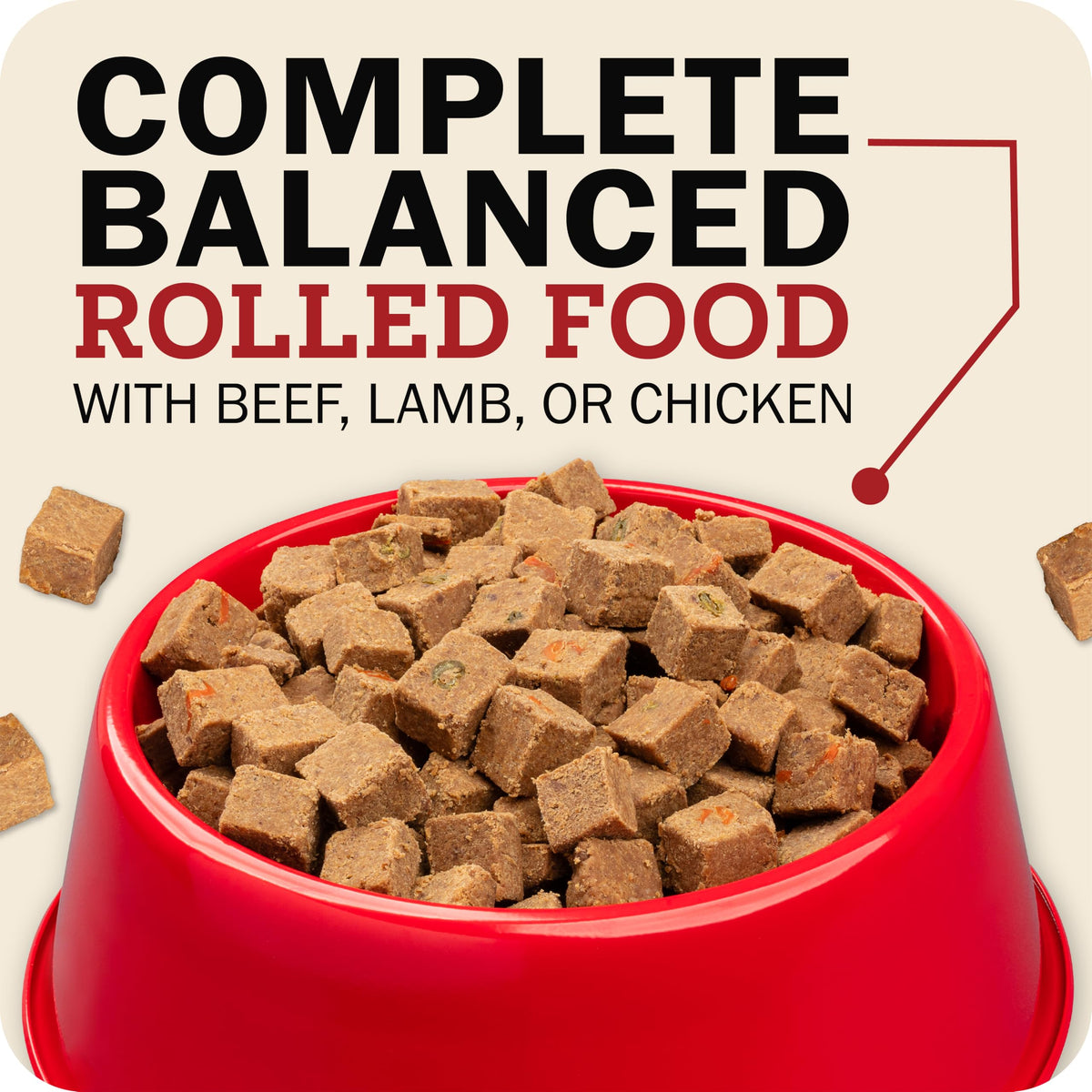 Grain Free Beef Dog Food 3 lb 10 Rolls Q835761