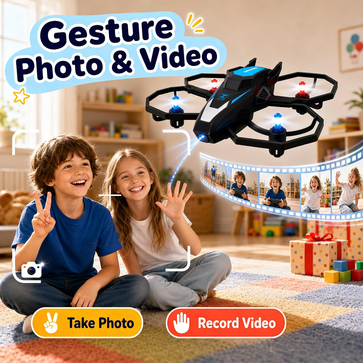 Mini Drones with Camera 1080P HD RC Quadcopter N969281