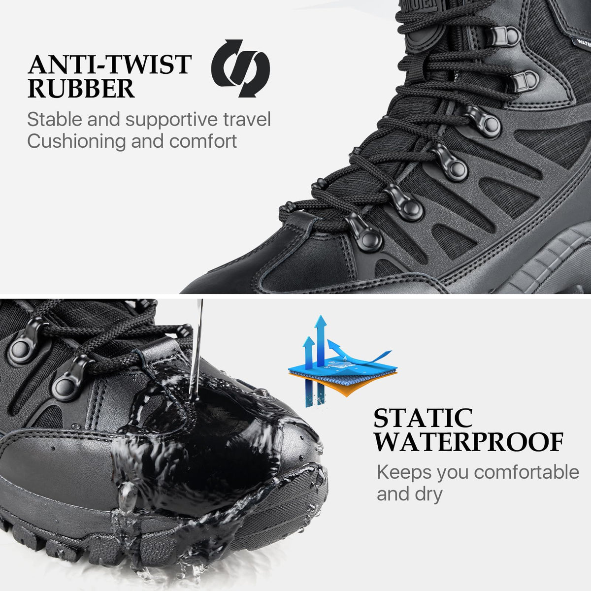 Waterproof Tactical Hiking Work Boots T745108