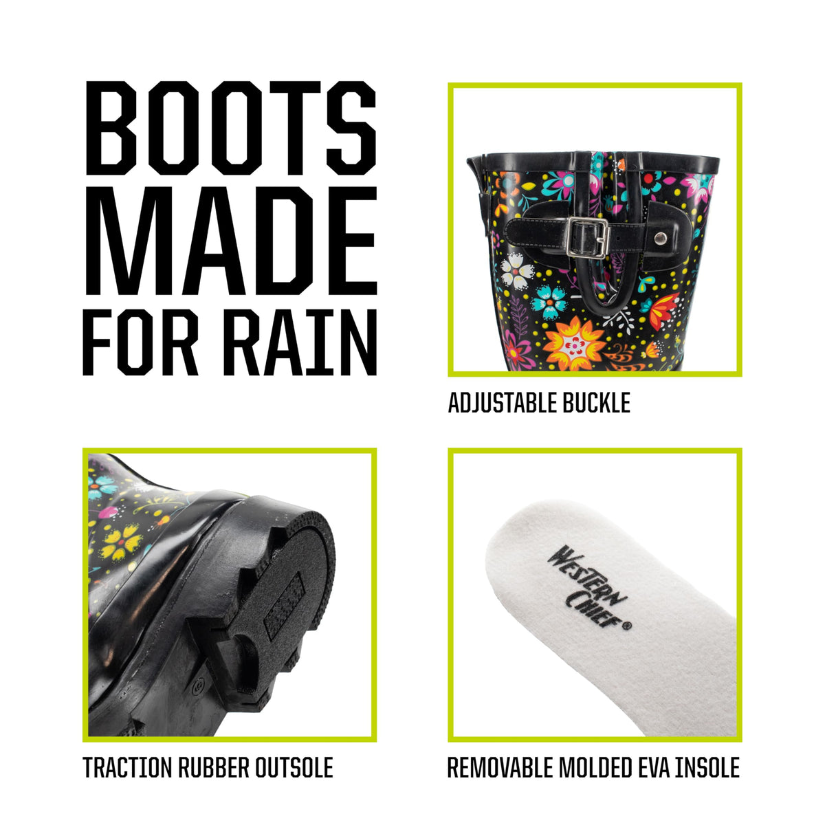 Waterproof Tall Rain Boot V530453