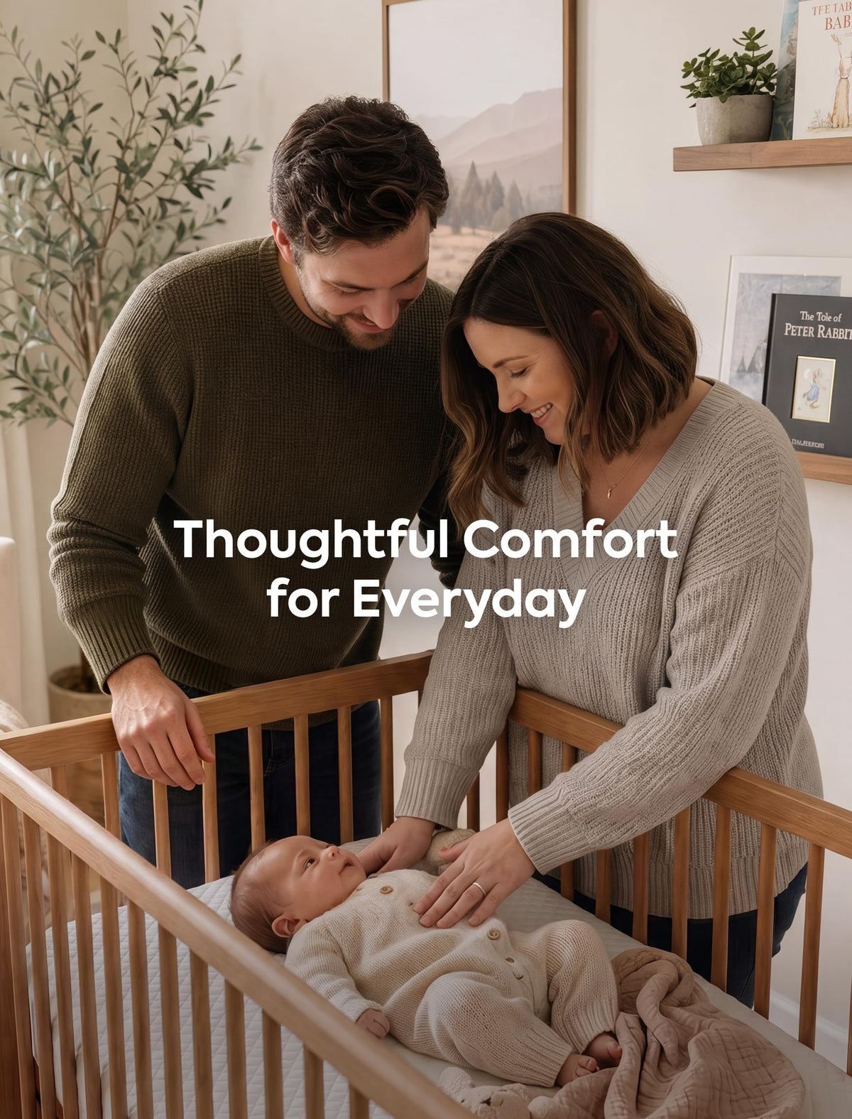 Dual-Sided Memory Foam Waterproof Crib Mattress Y873