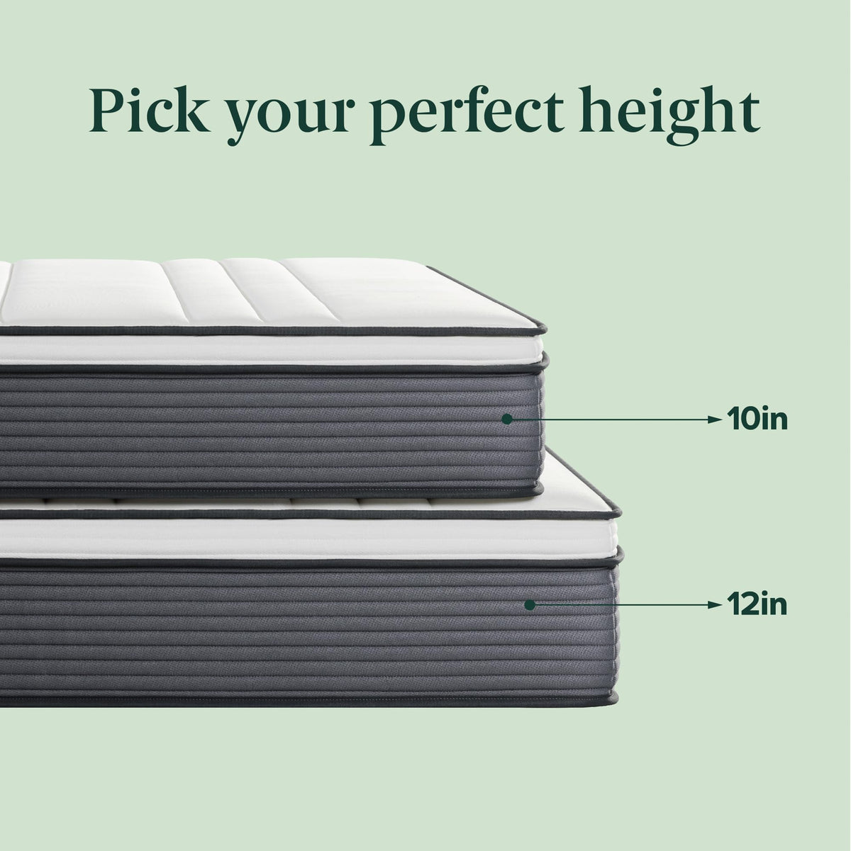 12 Inch King Size Hybrid Mattress B457