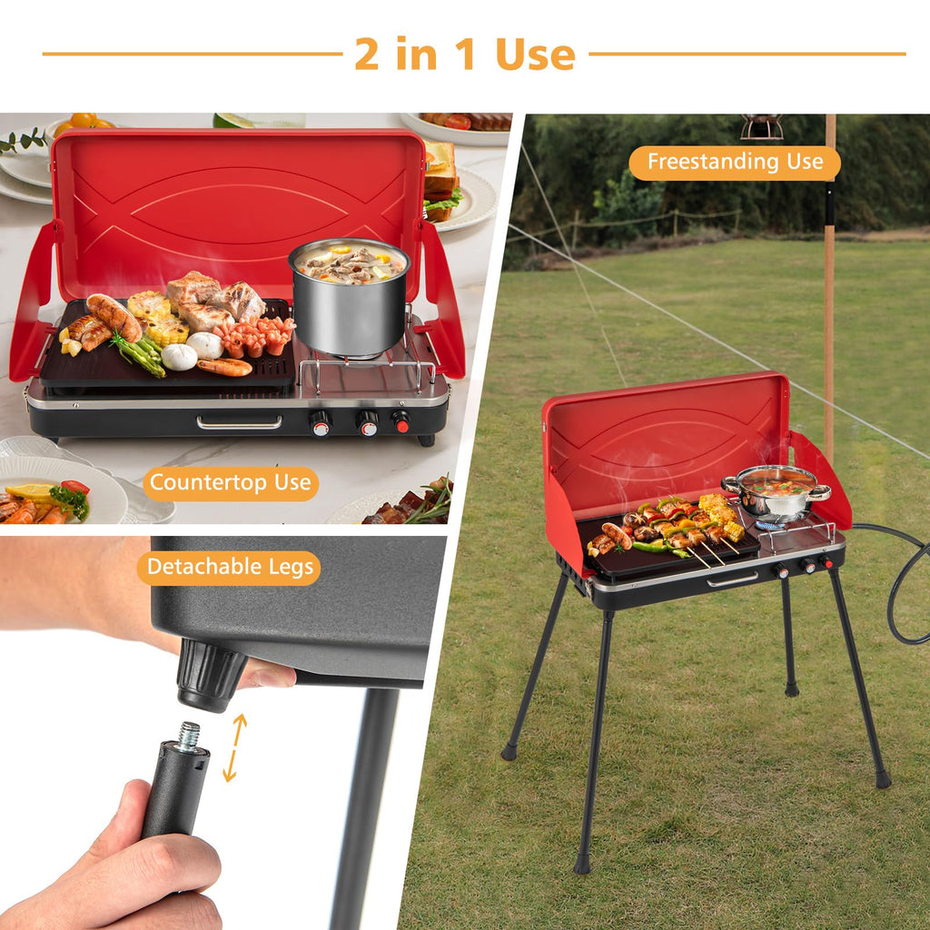 Portable Propane Gas Grill & Stove G882