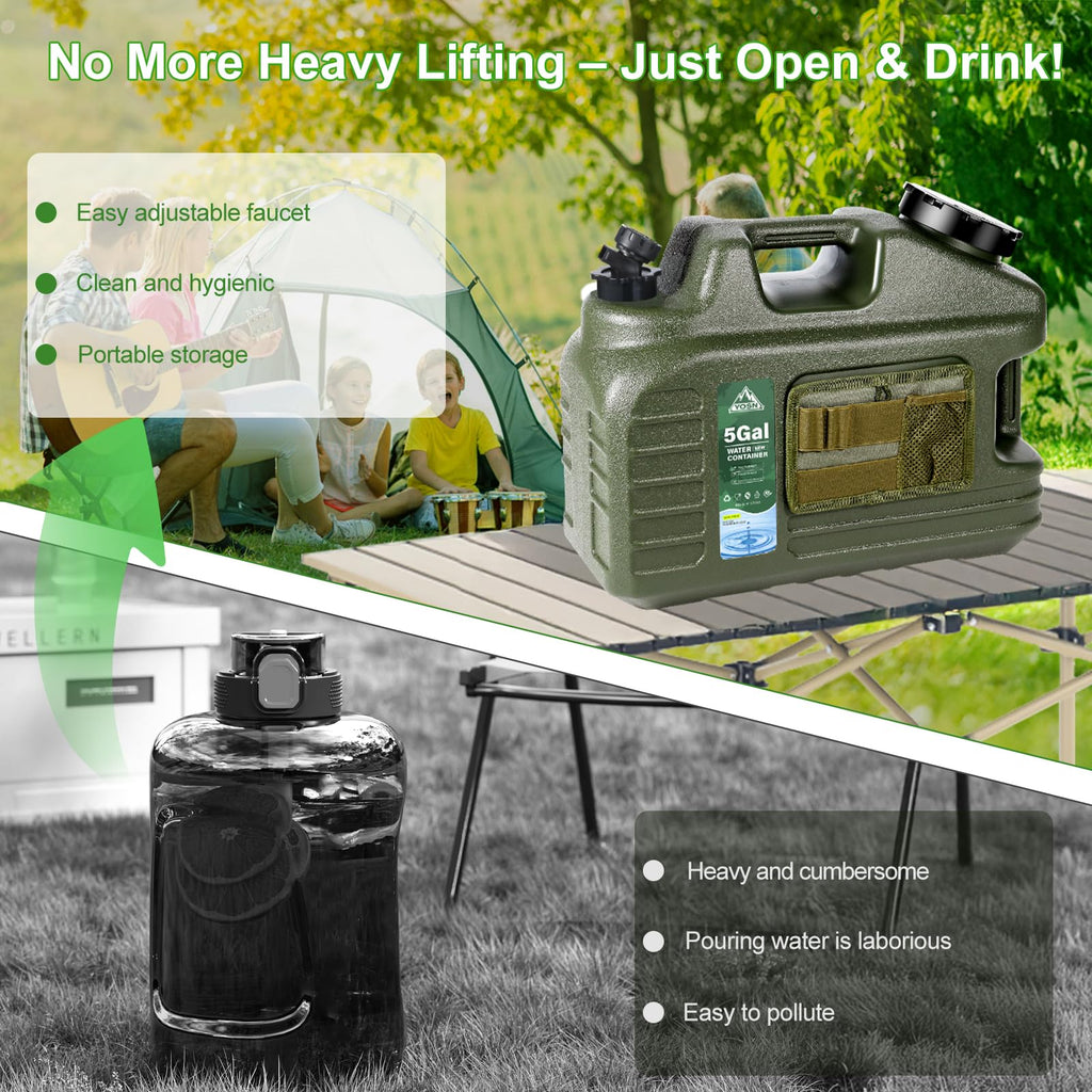 5 Gallon BPA Free Water Jug with Spigot V126