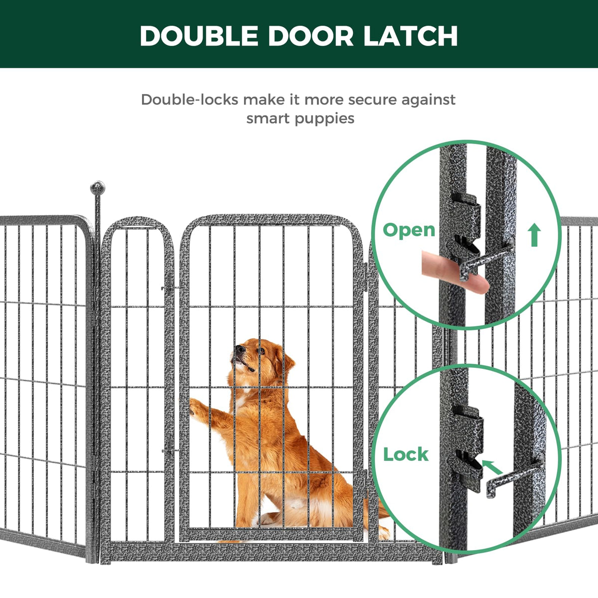 24" H 16 Panels Dog Playpen M800602