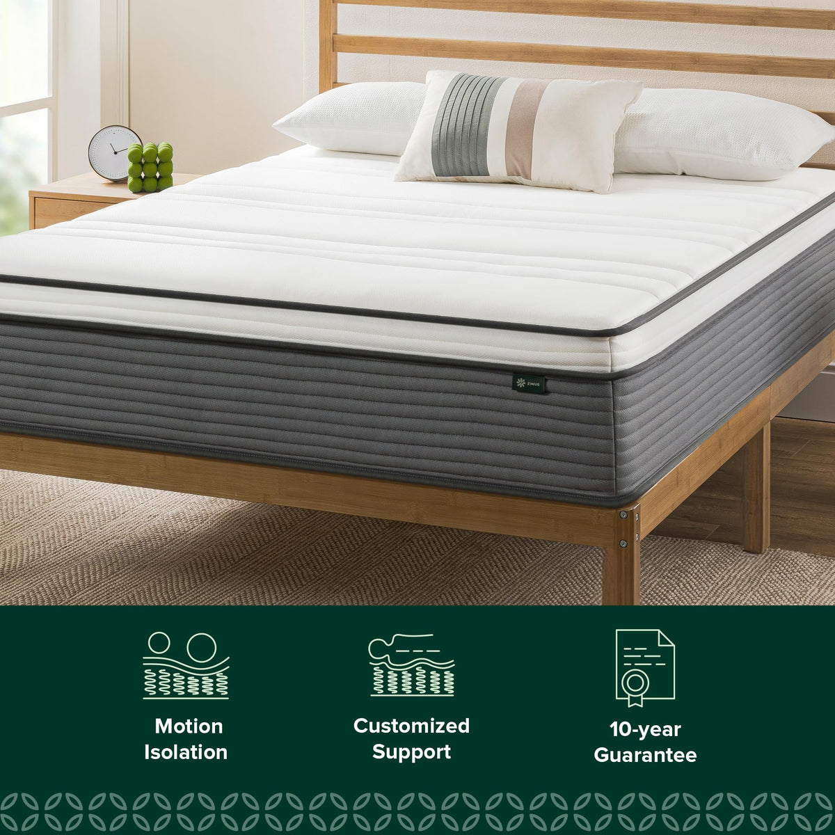 12 Inch King Size Hybrid Mattress B457