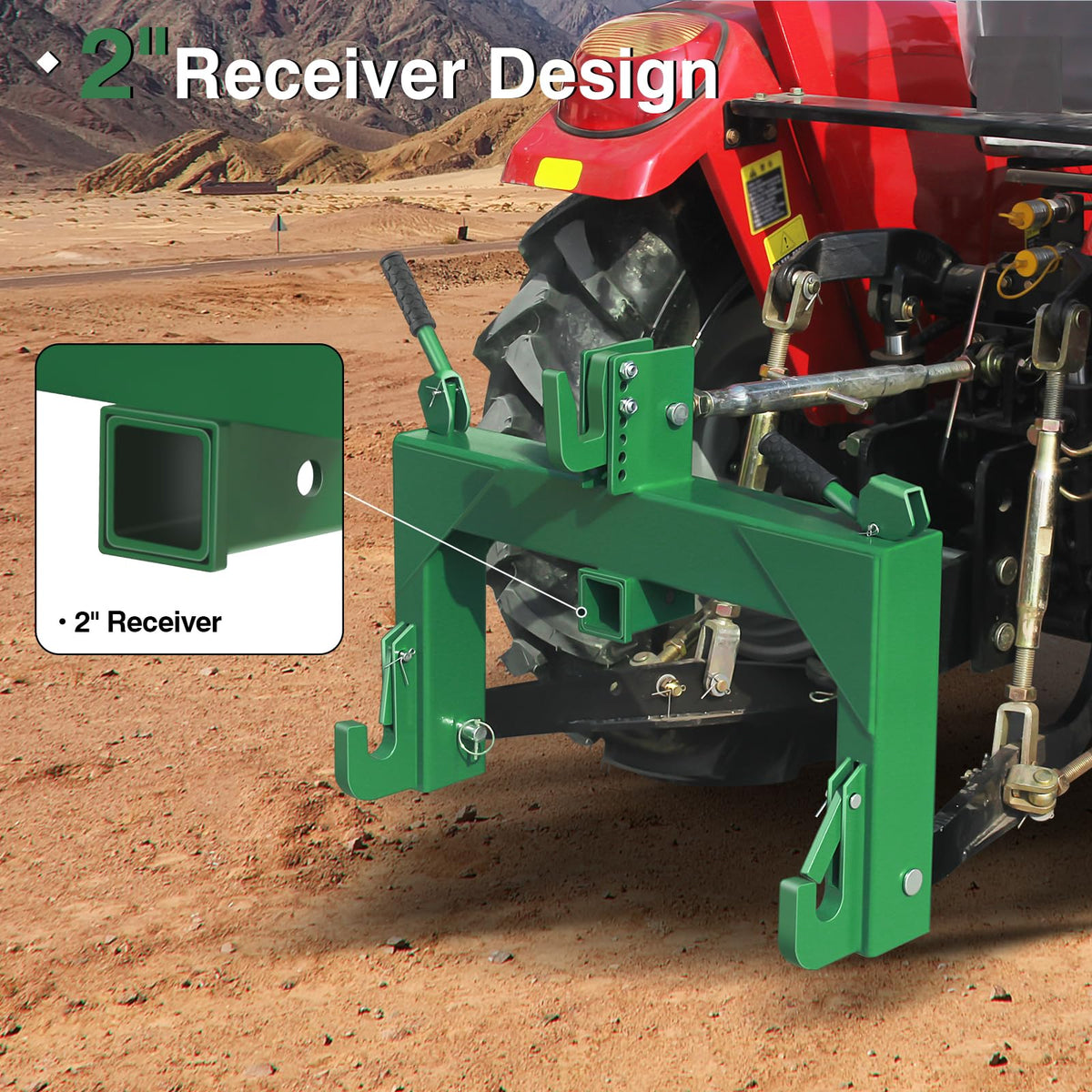 3-Point Quick Hitch with 2" Receiver Q5572