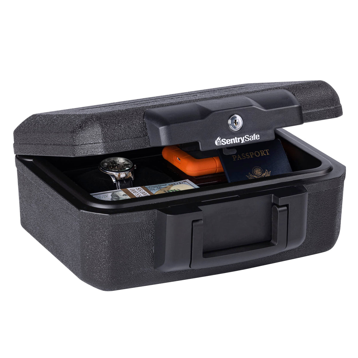 Black Fireproof Money Safe with Key Lock H349