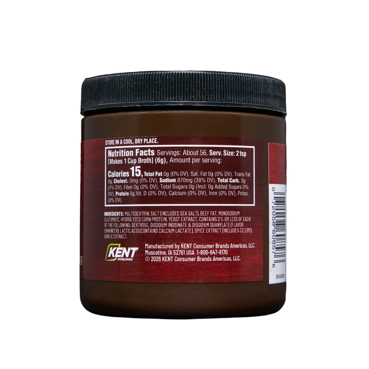 Beef Broth Base Granulated Bouillon Seasoning 12 oz Jar R684556