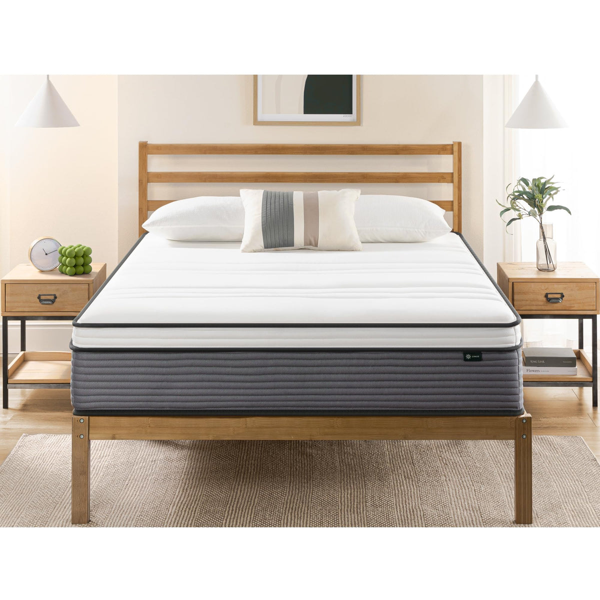 12 Inch King Size Hybrid Mattress B457