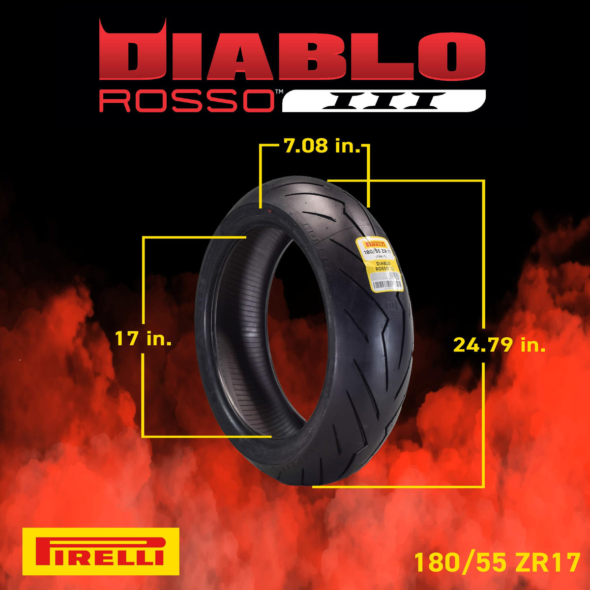 180/55ZR17 73W Rear Motorcycle Tire C5075