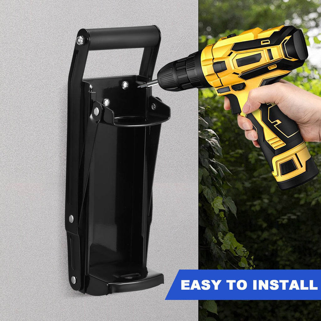 Wall Mounted Stainless Steel Can Crusher with Built in Opener R856308
