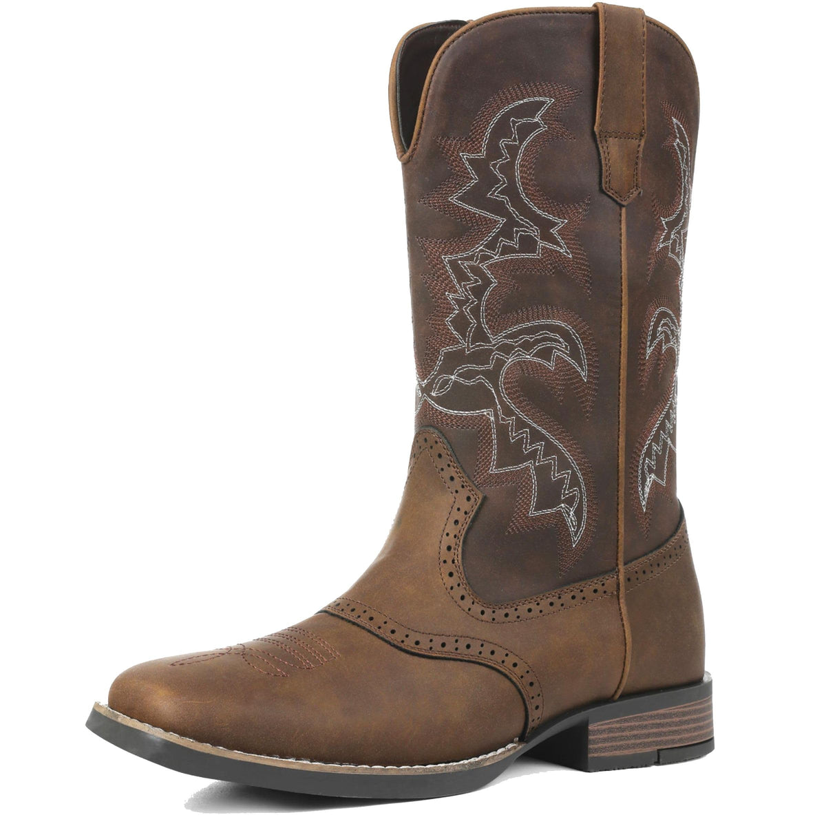 Cowboy Boots Square Toe Slip Resistant Work J145